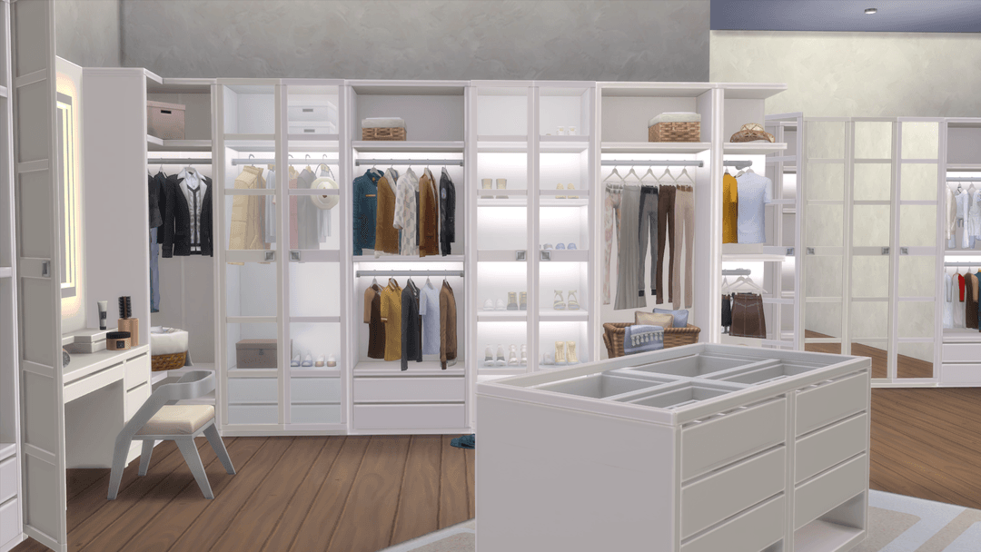 Галерея мода Гардероб Eliza Walk In Closet #1